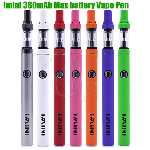 Authentic imini Vape pen Thick oil Cartridges Vaporizer Starter Kit 380mAh Max Preheat VV Battery 710 Liberty Tank Wax e cig Atomizers vapor