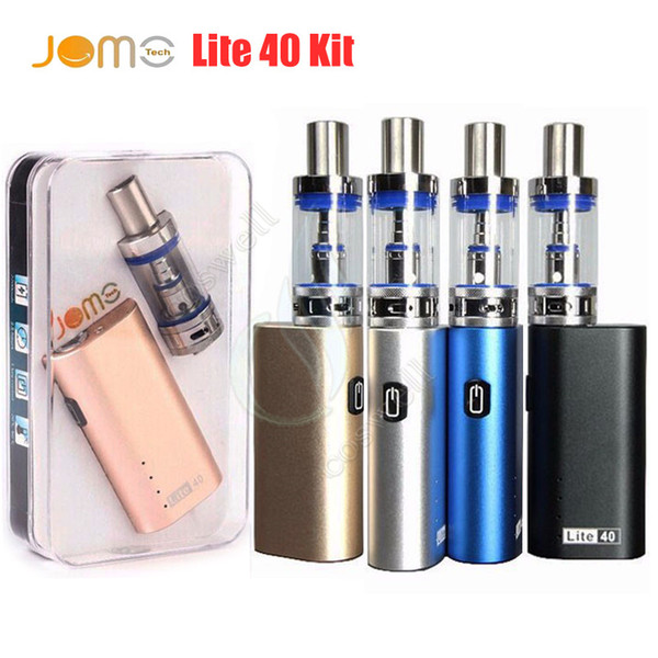 Jomo Lite 40 Kit Starter vape kits JomoTech 40w box mod mini bulit-in 2200mAh battery vaporizer kits 3ml Lite Airflow tank e cigs vapors DHL