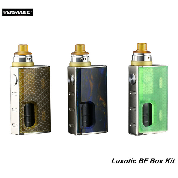 100% Original Wismec Luxotic BF Box Kit Luxotic BF Squonk Box Mod Vape 100W With Tobhino BF RDA Tank 7.5ml Bottle