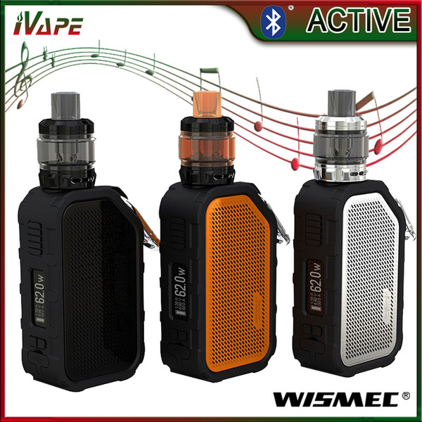 100% Original Wismec Active Kit 80W with Amor NS Plus Tank 4.5ml & ACTIVE Mod Built-in 2100mAh with Bluetooth Speaker Multiple Funtion E-cig