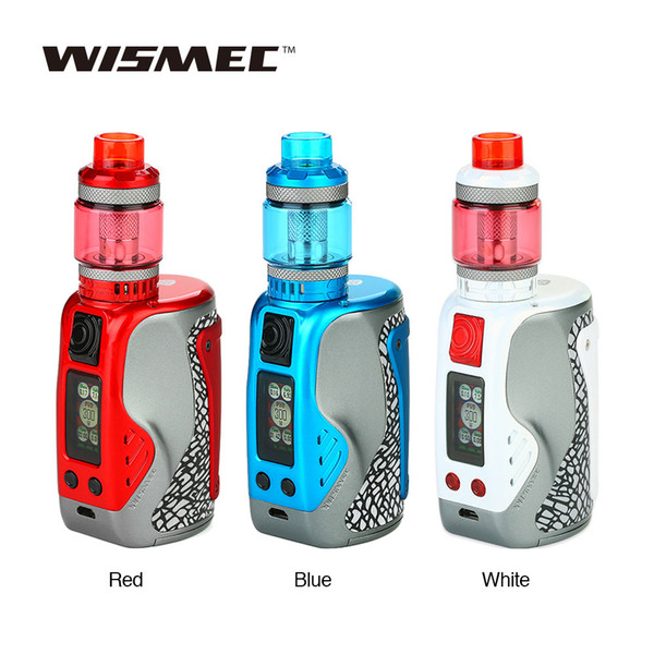 WISMEC Reuleaux Tinker 300W TC Kit with Column Tank 2ml/ 6.5ml & New WL01 0.15ohm coil E cig Kit