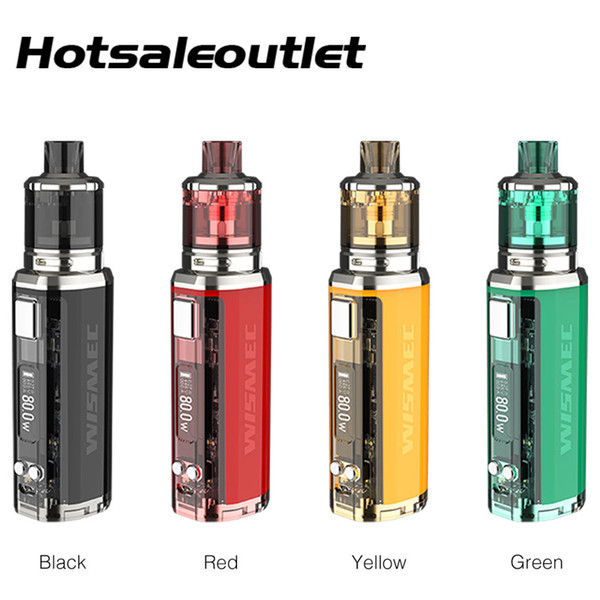 100% Original WISMEC SINUOUS V80 80W TC Kit with Amor NSE Atomizer 3ml for MTL/DL Vaping No Battery