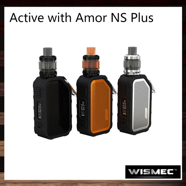 Wismec Active with Amor NS Plus Kit 80W Bluetooth Music Mod 2100mAh Built-in Battery Waterproof 4.5ml Tank 100% Original