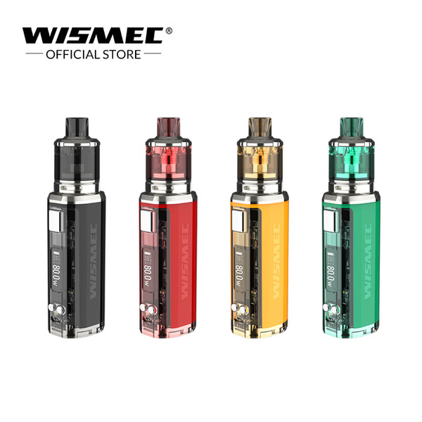 WISMEC SINUOUS V80 Kit with Amor NSE Tank 3ml Capacity 80w SINUOUS V80 box mod Electronic Cigarette vape kit