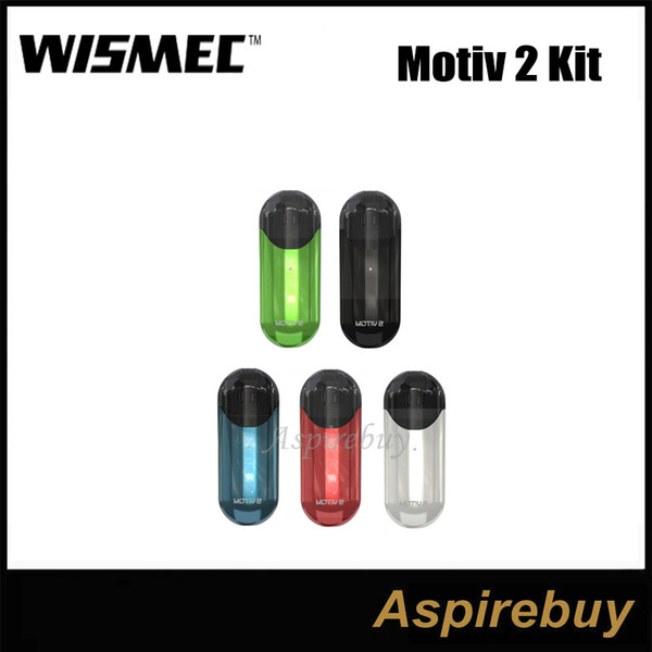 Wismec Motiv 2 Pod System Kit Built-in 500mAh Battery with 10W Max Output Optional 2ml/3ml E-juice Capacity Bottom Refillable 100% Original