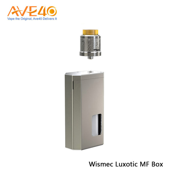 Authentic Wismec Luxotic MF Box Kit 100W With Guillotine 2 RDA Tank 7ml Squonk Capacity Compatible With Single or Dual Batteries