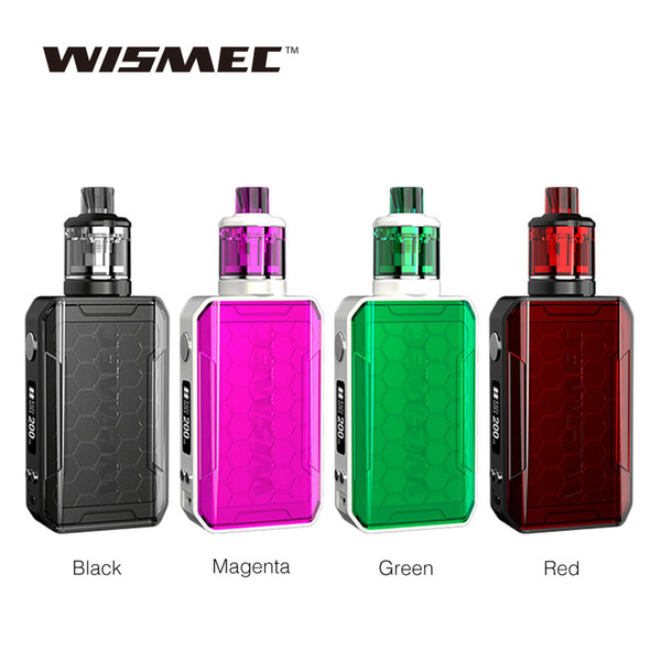 WISMEC SINUOUS V200 200W TC Kit with Amor NSE Tank 2ml/3ml & Unique WS04 Coil Kit NO Battery