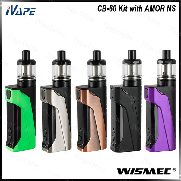 WISMEC CB-60 Kit 60W with AMOR NS Tank 2ml WS03 MTL & CB-60 MOD Inbuilt 2300mAh with 0.91inch Rotated Screen Display 100% Original