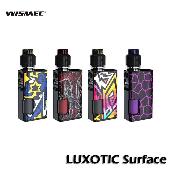 Wismec Luxotic Surface Squonk Kit 80W Luxotic Surface Box MOD with 4ml/2ml Tank Kestrel Atomizer 100% Authentic E-cigs TC Starter Kit