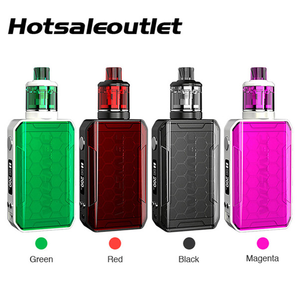 Original WISMEC SINUOUS V200 200W TC Kit with Amor NSE Tank 3ml & Unique WS04 Coil Kit NO Battery