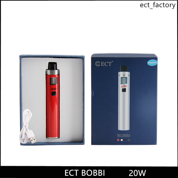 ECT BOBBI vape pens 20w all-in-one style atomizer 2.0ml electronic cigarettes vaporizer vape mod Starter Kit 1800mah e cigarette