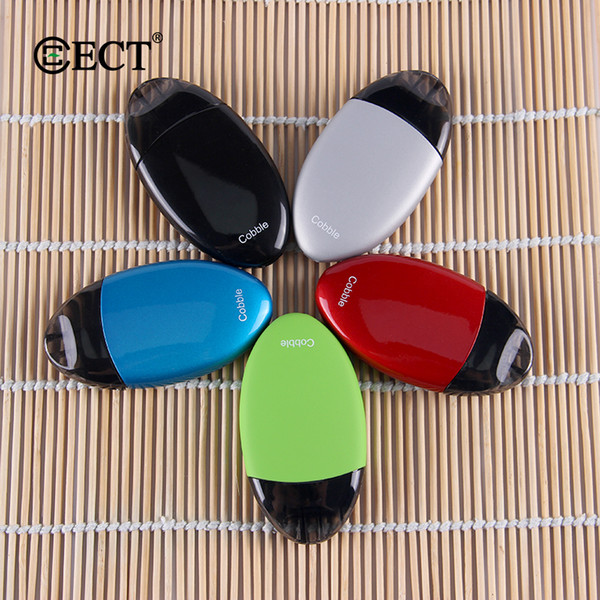 Authentic ect cobble kit pods electronic cigarettes 2ml tank e cigarette vaporizer easy to carry 450mah battery vape pen