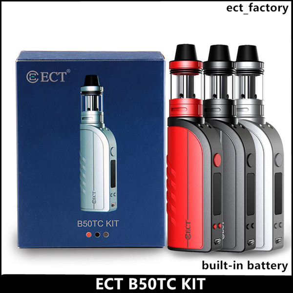 ECT B50 Temperature control starter kits e cigarette vaporizer mod vape mod lit mini atomizer 2.0 ml 2200mah electronic cigarette kits