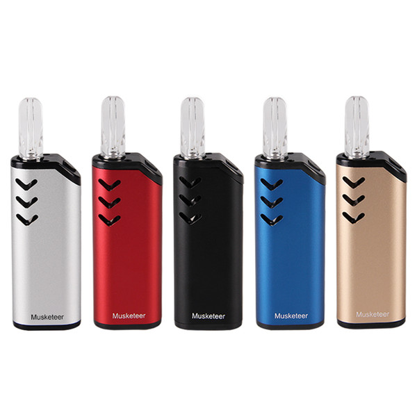 Authentic ECT Musketeer Vaporizer Kits 650mAh preheat vv Battery Vape Pen 510 Thread Tank Atomizer Starter vapors electronic cigarette