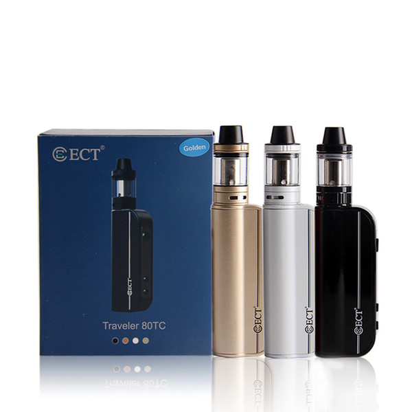 ECT Traveler 80TC electronic cigarette 80W VW box mod 2200mah built-in battery 2.0ml e cig vaporizer Lit mini