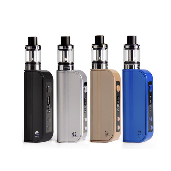 ECT Traveler 50w starter kits e cigarette vaporizer mod vape mod elfin atomizer 2.0 ml vaporizer 2200mah electronic cigarette kits