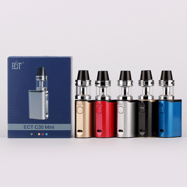 100% Original ECT C30 Mini Kit 30W Mod 1200mah Battery 2ml Kenjoy Met Atomize Tank vaporizer