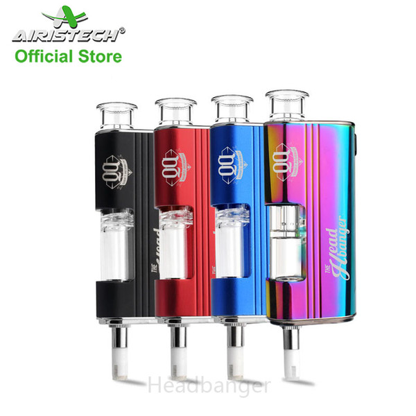 Airistech Headbanger wax vapor kit Qcell quartz 1500mah best selling wax vape pen mod big vapor wax vaporizer