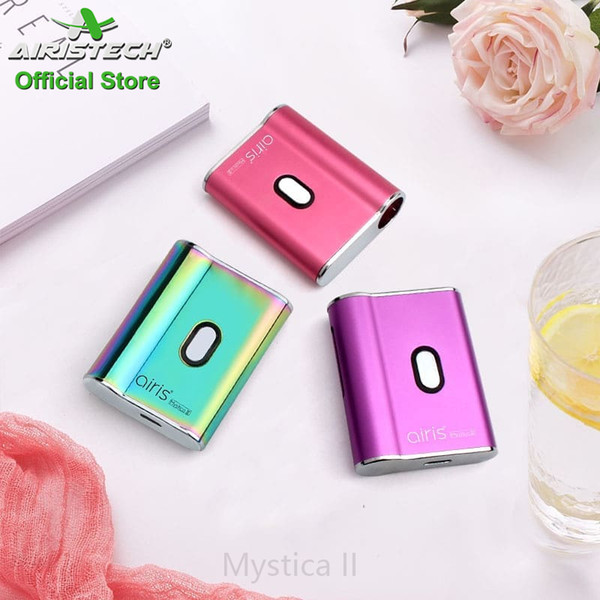 Airistech mystica II 2 510 thread vape juice 1ml ceramic vape cartridge 450mah micro USB charging variable voltage Vape tank starer kit