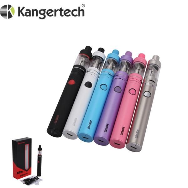 100% Kanger Subvod Starter Kit 1300 mAh Bateria 3.2 ML Toptank Nano/Subvod Mega TC 2300 mah 4 ML Toptank Mini Atomizador Vape