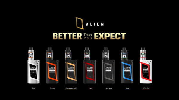 Vapepi 2600mAh Original Alien Vaporizer Pen 220W Kit Mod Vapor TFV8 Baby Beast Tank Vape Kit Wholesale