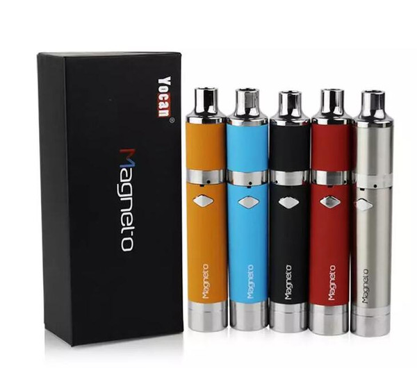 Yocan Magneto Wax e Cigarette Kits Vape Pen Kits Herbal Dry Herbal & Connection Dab Tool 1100mAh Battery Upgraded Evolve Plus e cig Vape Pen