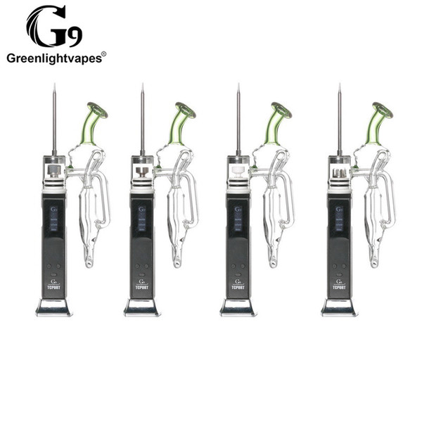 100% Original G9 Greenlightvapes TC Port Enail Starter Kit With 3000mAh 18650 Battery Dab Wax Pen Kit