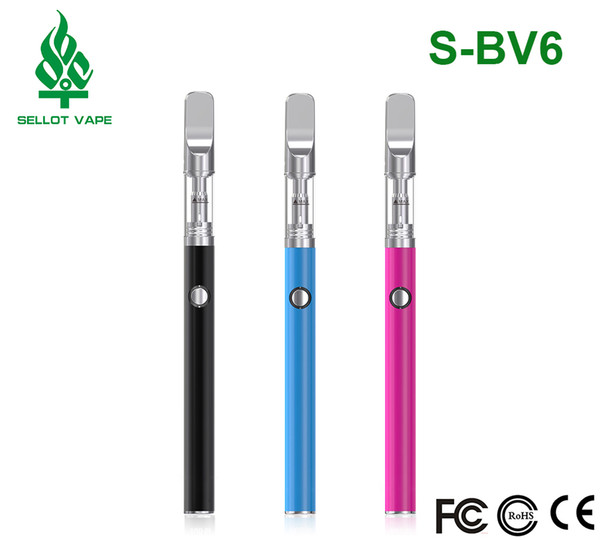 Disposable empty vape pen bud b6+v6 wax vape pens with top airflow glass tank oil vaporizer pen