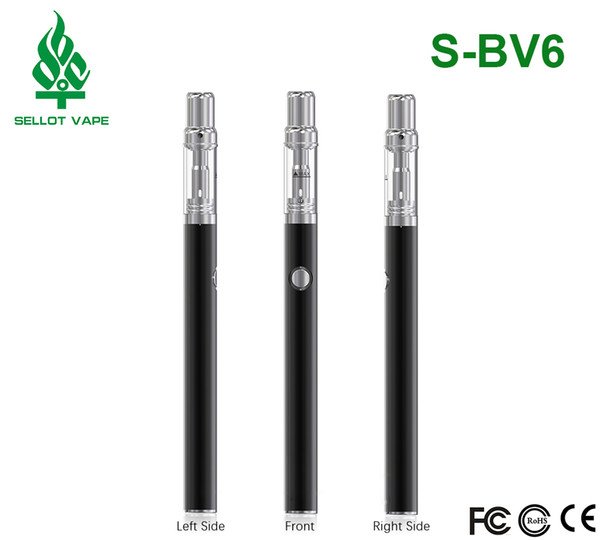 BUD B6+V6 ceramic coil vape pen 350mah vaporizer battery 510 thread oil vaporizer cartridge wax pens