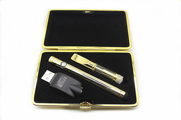 Newest disposable oil cartridge dual coil vape pen cartridges .5 1ml empty refill glass atomizer e cigarette 510 thread vaporizer pen kits