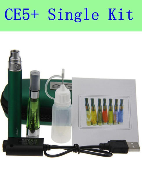 CE5+ eGo-T Zipper Case Kit - 1PCs. 11 colors electronic cigarette CE5 plus starter kits with ce5+ atomizer and 650 900 1100mAh ego battery