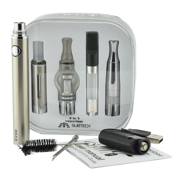 4In1 Vapor Pen Kit Including 510 Oil Cartridge Mt3 Eliquid Globe Glass Wax Ago Dry Herb Atomizers All In 1 Starter Kits