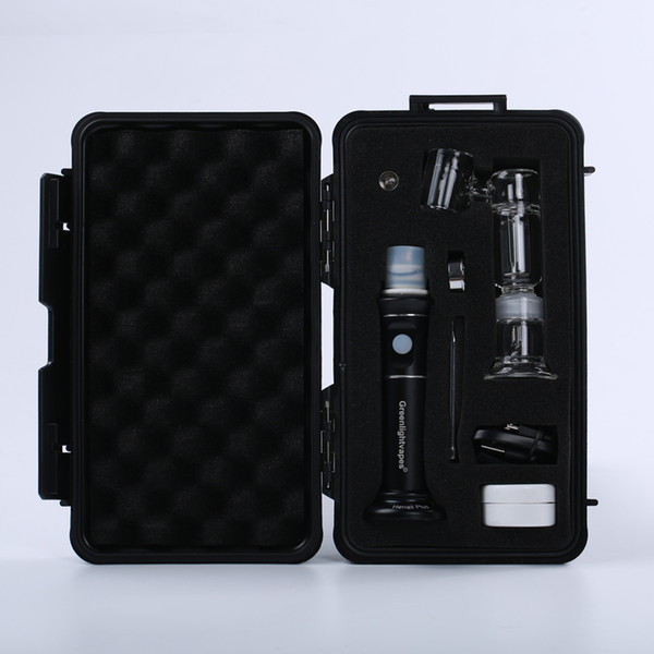 Latest Electronic Cigarette Dry Herbal Vaporizer G9 Greenlightvapes Henail Plus Kit Portable Enail Henail Carb Cap Dabber Tool For Wax