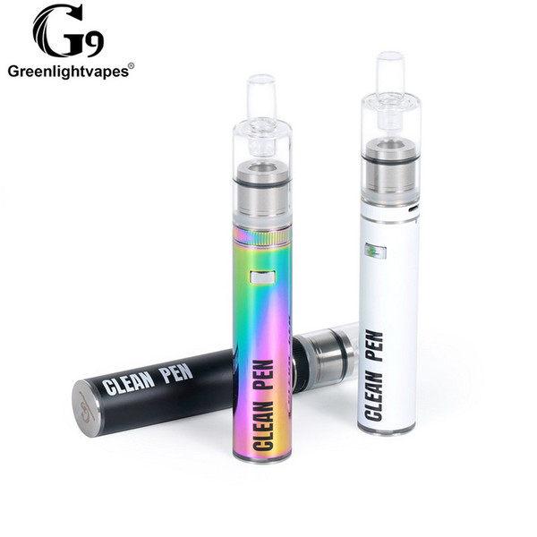 Authentic G9 Greenlightvapes Clean Pen Portable Enail Dab Starter Kit With 2500mAh Battery And Quartz Coiless Technology