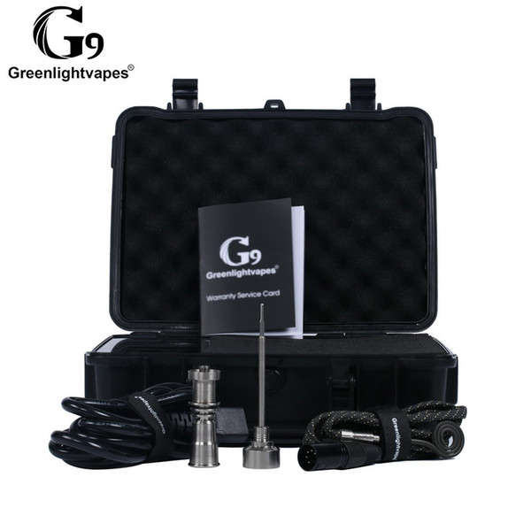 Greenlightvapes G9 Portable Enail Dab Tool Electric E Electronic Cigarette Nail For Wax Shatter Concentrate Dnail Vape Kit