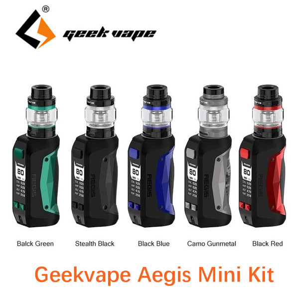 Newest Geekvape Aegis Mini kit 80W mod with drop solo RDA 2200mah built-in battery Electronic cigarette kit VS aegis legend kit