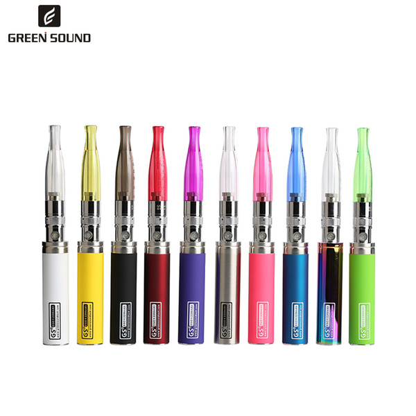 China Original Factory Supply Rainbow 1.5ml Vape Pen 2200mAh Battery GS eGo II Mega Electronic Cigarettes Kit