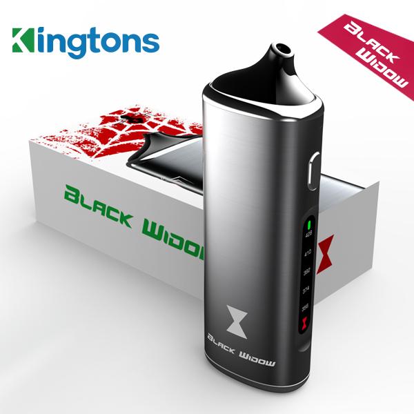 new 100% Authentic Kingtons Dry Herb Vaporizer vape Kit 3 in 1 herbal vaporizer Black WidowWAX dry herb mods