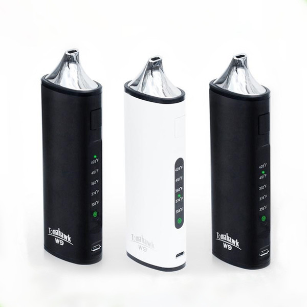 W9 Electronic Cigarette Starter kit Tomahawk W9 3 in1 Wax Oil Dry Herb Vaporizer 2200mah Built-in Battery Box Mod