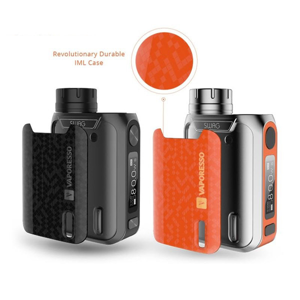 Authentic Vaporesso Swag Starter Kit with 80w TC Box Mod and 3.5ml NRG SE Tank / 2ml NRG SE Mini Atomizer