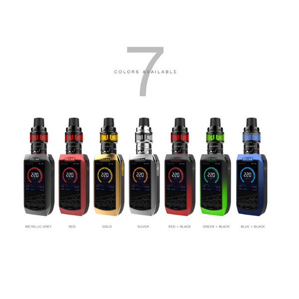 Free Shipping Vaporesso Polar 220W Kit VW TC Dual 18650 Batttery Box Mod 6.5ml Cascade Baby SE Tank Atomizer