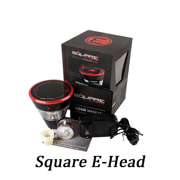 Top Quality Square E Head Ehead 2400mAh Cartridge Refillable disposable Hookah Rechargeable E-Head Vaporizer ECig Kit DHL Free Shipping