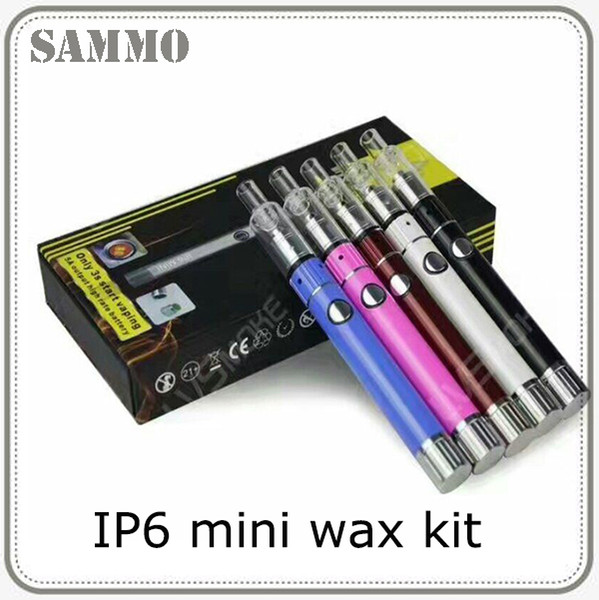 IP6 mini wax kit wax pen kit Ceramic fast heating system with Silicone jar wax VS yocan evolve plus 0268044