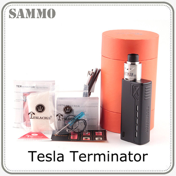 Tesla Terminator Kit 90W TC Starter Kit VW 18650 Battery Box Mod Antman 22 RDA Atomizer 0268057