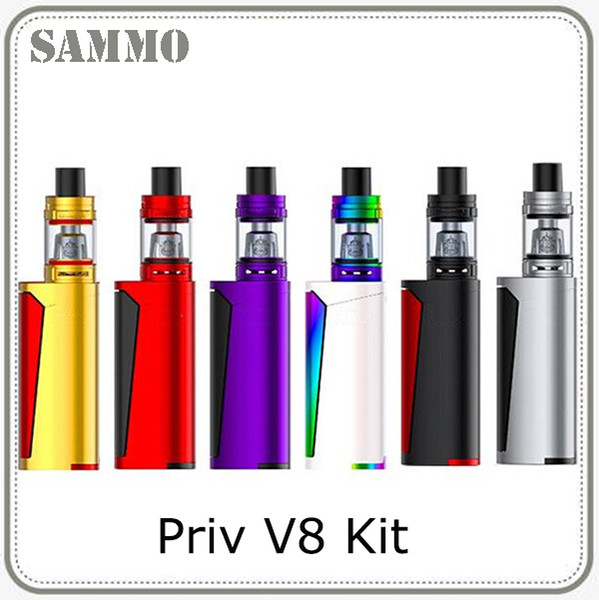 Priv V8 Kit with 3ml TFV8 Baby Tank 60W Priv V8 TC Vape Mod Baby M2 Coil Dual LED indicators Retail Product 0268070-1