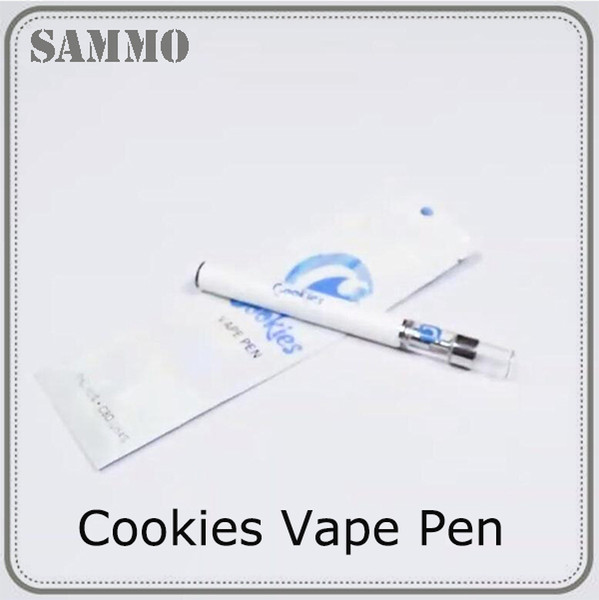 10 flavor for option Cookies Vape Pen Kit 350mAh Battery Disposable Thick Oil Cartridge 0.5ml Ceramic Coil 0268112