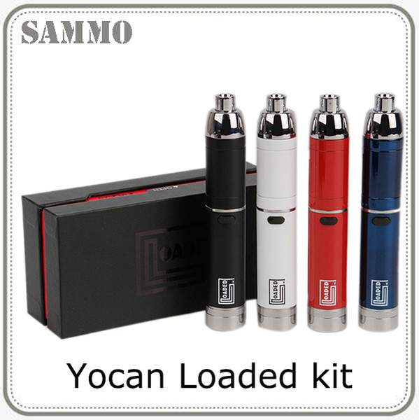 2019 Yocan Loaded Wax Vaporizer Kit 1400mAh Battery Concentrate Vape Dab Pen With Dual QUAD QDC Quatz Coil Kit 0268114