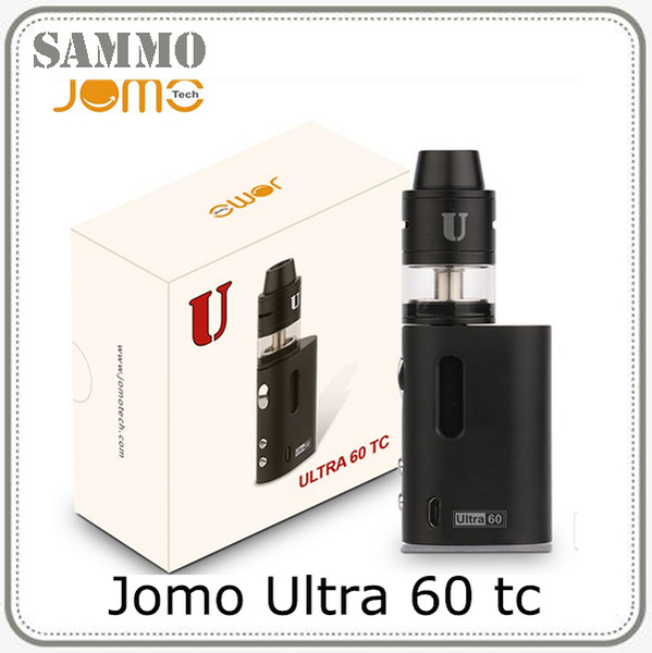 100% Original Jomo Ultra 60 tc box mod NEW Box Kit 1600mAh 2ml RDTA tank Battery Top Quality 0268034