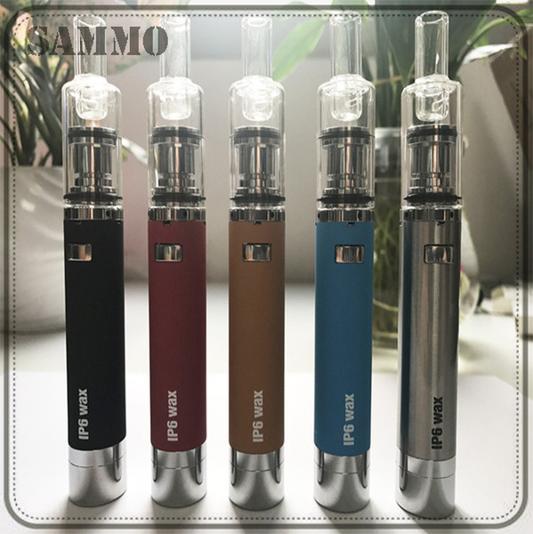 Top quality IP6 wax kit wax pen kit Ceramic fast heating system with Silicone jar wax VS yocan evolve plus 0268043