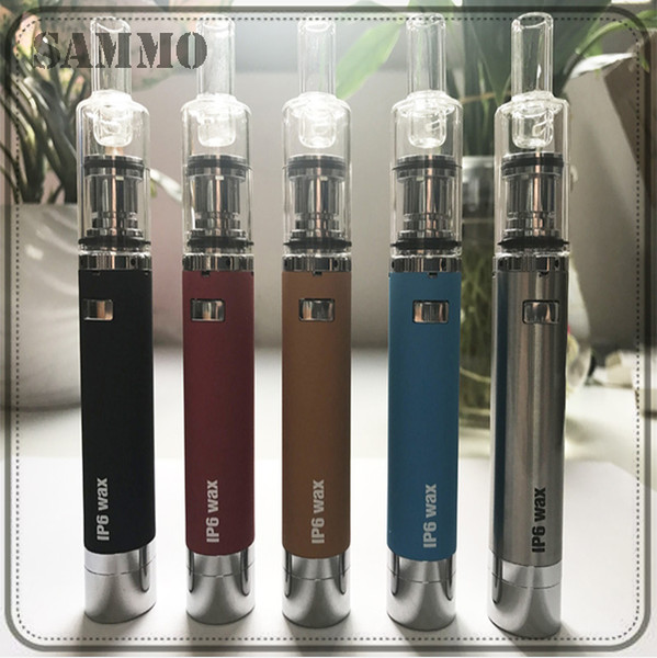 Top quality IP6 wax kit wax pen kit Ceramic fast heating system with Silicone jar wax VS yocan evolve plus 0268043-1